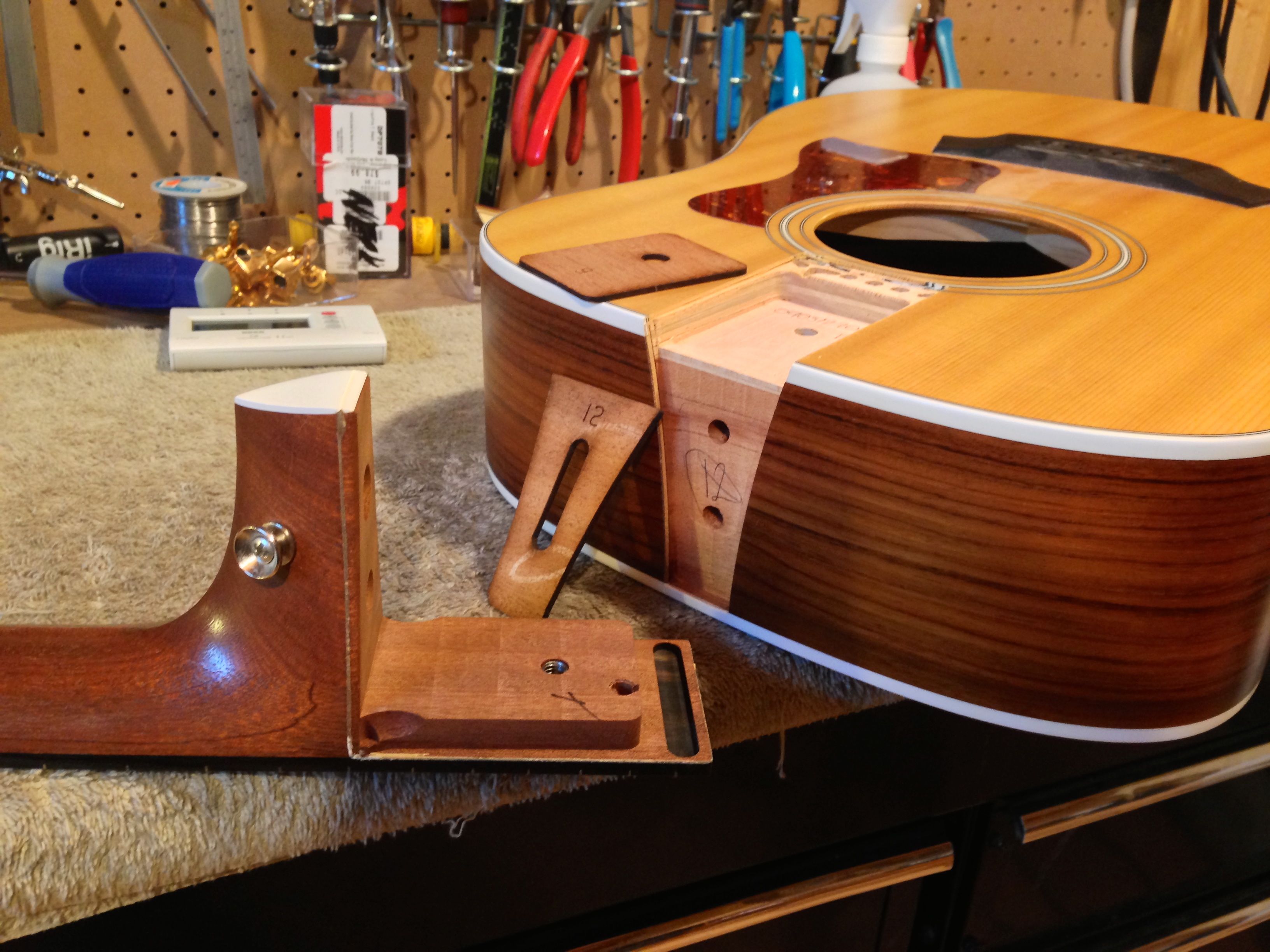 Neck reset on a Taylor acoustic guitar